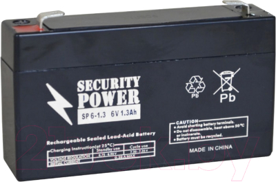 Батарея для ИБП Security Power SP 6-1.3 (6V/1.3Ah)