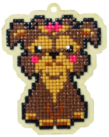 

Набор алмазной вышивки Wizardi, Собака Леди / WW134