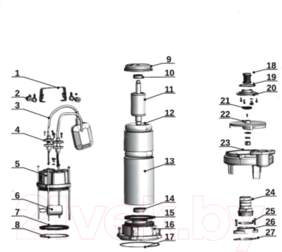 Фекальный насос IBO Septic SWQ 15-7-1.1