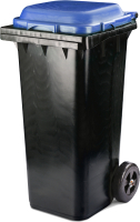 Контейнер для мусора Альтернатива М4667 (черный/синий) - 