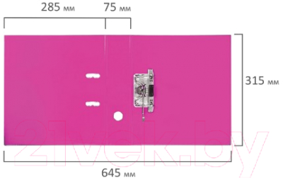 Папка-регистратор Пчелка 228575 (розовый)