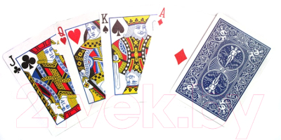 Изображение товара Игральные карты Bicycle Stripper Deck / 1014830 (красный/голубой)