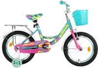Детский велосипед Krakken Molly 2022 (16, бирюзовый) - 