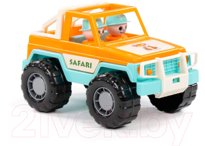 Автомобиль игрушечный Полесье Джип Сафари / 90201 (оранжевый)
