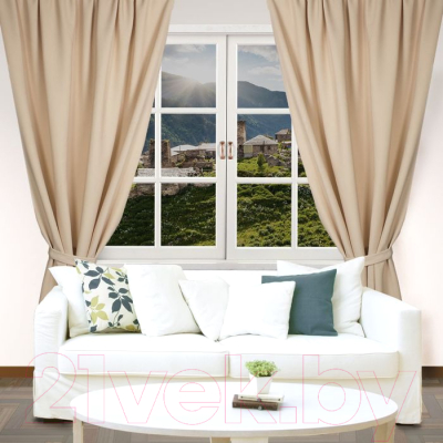 Изображение товара Штора Этель 1722683 (200x250, светло-бежевый)