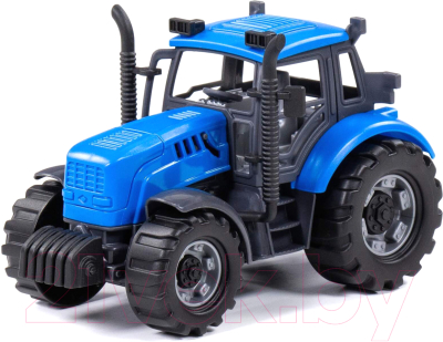 Трактор игрушечный Полесье Прогресс инерционный / 91215 (синий)