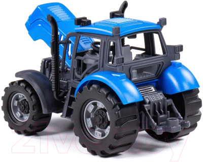 Трактор игрушечный Полесье Прогресс инерционный / 91215 (синий)