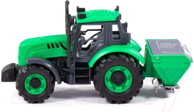 Трактор игрушечный Полесье сельскохозяйственный Прогресс инерционный / 91239 (зеленый)