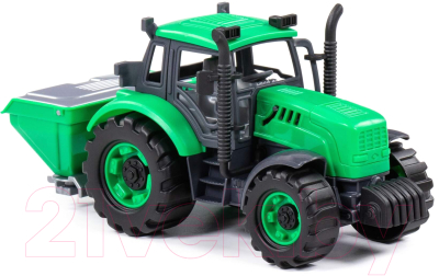 Трактор игрушечный Полесье сельскохозяйственный Прогресс инерционный / 91239 (зеленый)