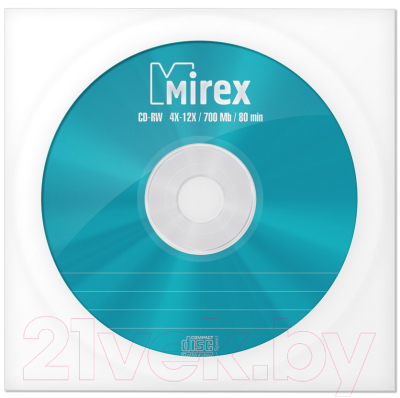 Диск CD-RW Mirex 700Мб / UL121002A8С