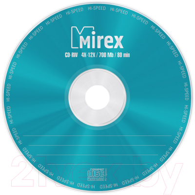 Диск CD-RW Mirex 700Мб / UL121002A8С