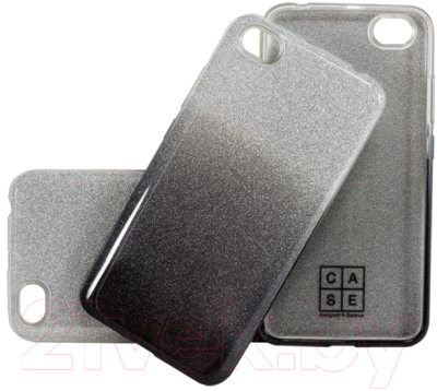 Чехол-накладка Case Brilliant Paper для Redmi Note 5A (серебристый/черный)
