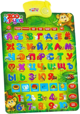 Развивающий плакат Zabiaka ZOO азбука / 1184170