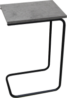 Приставной столик Sheffilton SHT-CT9 (бетон чикаго светлый/черный муар) - 