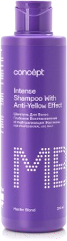 Оттеночный шампунь для волос Concept Глубокое восстановление и нейтрализация желтизны (300мл)