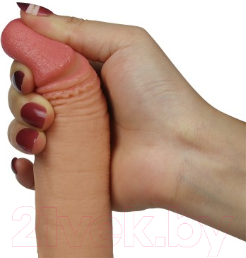 Фаллоимитатор LoveToy Dual-Layered Silicone Cock / LV4001 Flesh