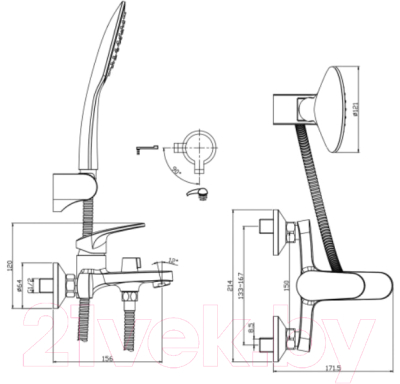 Смеситель Rossinka Silvermix RS45-30