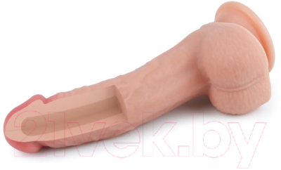 Фаллоимитатор LoveToy Dual-Layered Silicone Dildo / LV4004 Flesh