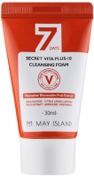 Пенка для умывания May Island 7 Days Secret Vita Plus-10 Cleansing (30мл) - 