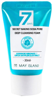 Пенка для умывания May Island 7 Days Secret Baking Soda Pore Deep (30мл) - 