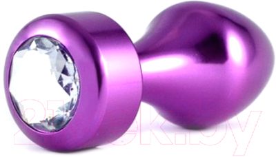 Пробка интимная LoveToy Rosebud Aluminium / RO-L005  (фиолетовый)