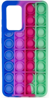 Чехол-накладка Case Pop It для Galaxy A52 (синий/зеленый) - 