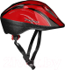 Защитный шлем Indigo IN318 (р-р 51-55, черный/красный) - 