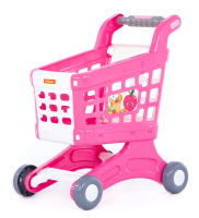 Тележка игрушечная Полесье Для маркета Натали / 91512 (розовый) - 