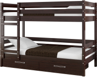 

Двухъярусная кровать детская Bravo Мебель, Джуниор 90x200 с 2-мя ящиками