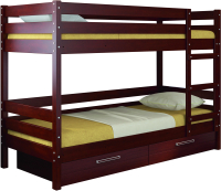 

Двухъярусная кровать детская Bravo Мебель, Джуниор 90x200 с 2-мя ящиками
