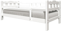 Односпальная кровать Bravo Мебель Миа 80x180 (белый античный) - 