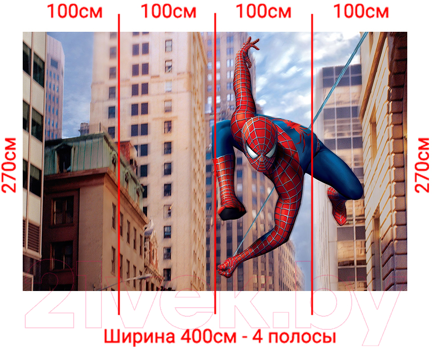 Фотообои листовые Arthata Fotooboi-SpiderMan-64 (400x270)