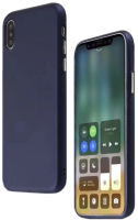 Чехол-накладка Case Deep Matte v.2 для iPhone X (синий, фирменная упаковка) - 