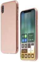 Чехол-накладка Case Deep Matte v.2 для iPhone X (розовое золото, фирменная упаковка) - 