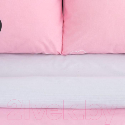 Комплект постельного белья Этель Pink heart / 5424338