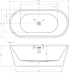 Миниатюра изображения товара Ванна акриловая Abber AB9203-1.5