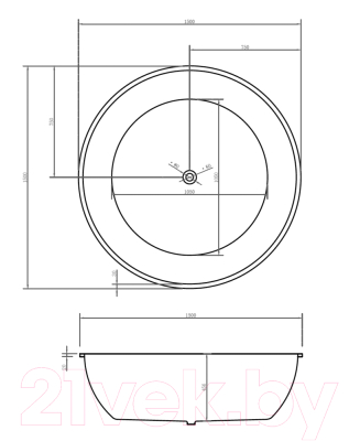 Ванна акриловая Abber AB9279MB