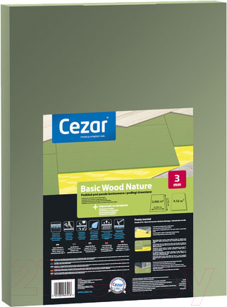 Подложка Cezar Basic Wood Nature 5мм хвойная