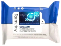 Салфетки для снятия макияжа FarmStay Collagen Water Full Moist Cleansing Tissue (30шт) - 
