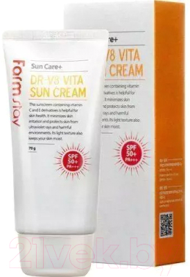 Крем солнцезащитный FarmStay DR-V8 Vita Sun Cream SPF 50+/PA+++ (70г)