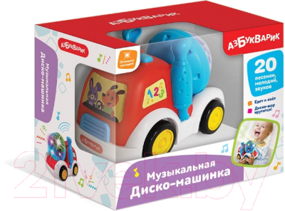 Автомобиль игрушечный Азбукварик Диско-машинка / 3099