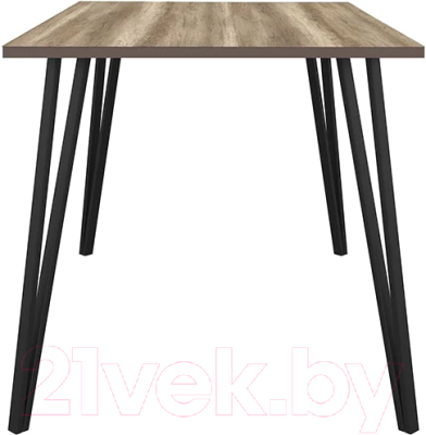 Обеденный стол Avanti Сиена 120x80x75 (дуб каньон/черный)