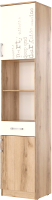 Шкаф-пенал Просто Хорошая Мебель Рио 1 К с фотопечатью / 00-00099126 (дуб делано/белый) - 