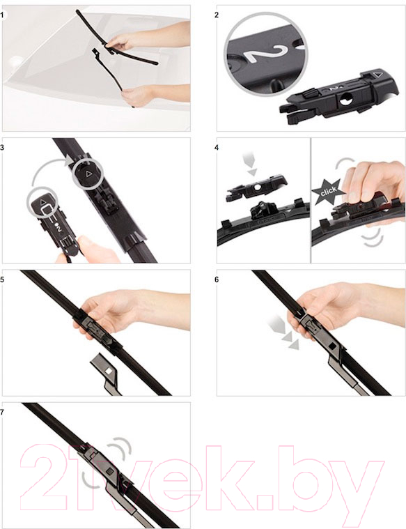 Щетка стеклоочистителя Bosch Aerotwin Plus 3397006942 — фото 5