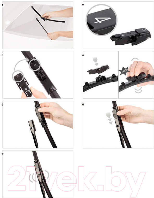 Щетка стеклоочистителя Bosch Aerotwin Plus 3397006942 — фото 6