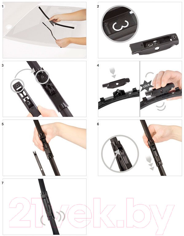 Щетка стеклоочистителя Bosch Aerotwin Plus 3397006948 — фото 4