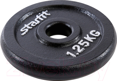 Диск для штанги Starfit BB-204 (1.25кг, черный)
