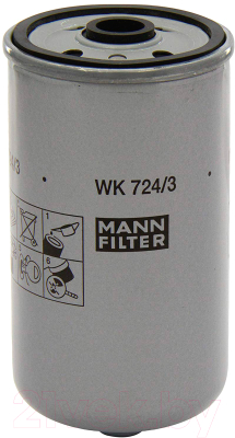 Топливный фильтр Mann-Filter WK724/3