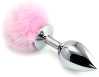 Пробка интимная LoveToy Small Silver Plug / RO-L024S (розовый) - 