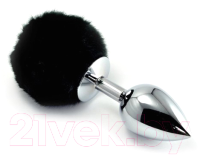 Пробка интимная LoveToy Small Silver Plug / RO-L024S (черный)